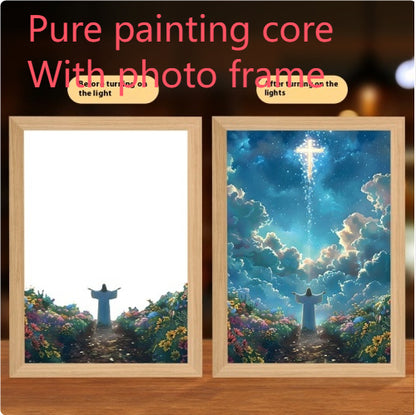 Ferron Glory Glow Art — LED Jesus Light Painting Wall Decor