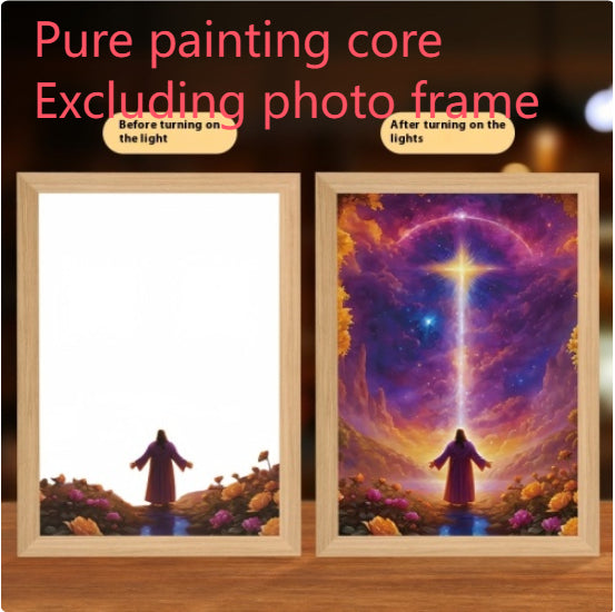 Ferron Glory Glow Art — LED Jesus Light Painting Wall Decor
