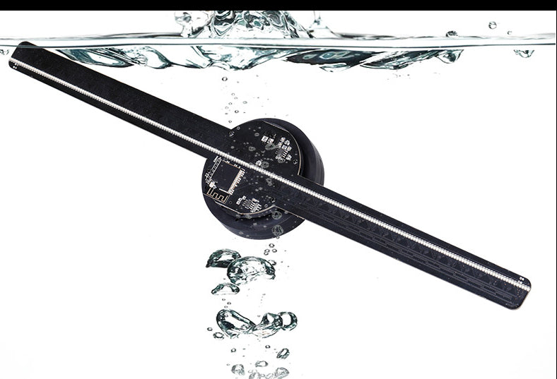 Ferron Holographic 3D LED Fan — Floating Image Display