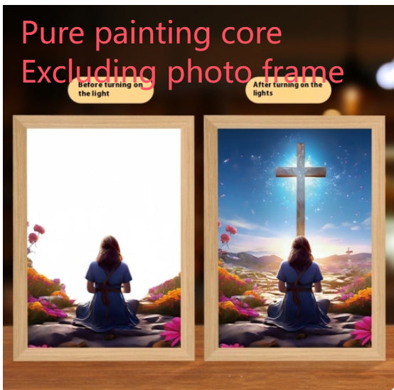Ferron Glory Glow Art — LED Jesus Light Painting Wall Decor