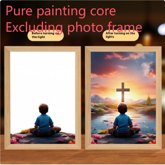Ferron Glory Glow Art — LED Jesus Light Painting Wall Decor