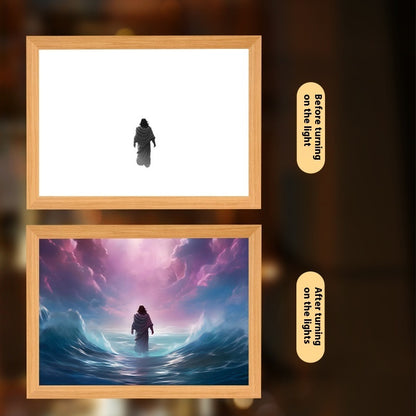 Ferron Glory Glow Art — LED Jesus Light Painting Wall Decor