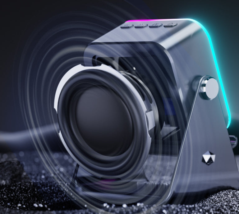 Ferron Induction Speaker — 5-in-1 Wireless Speaker, Phone Stand & RGB Mood Light
