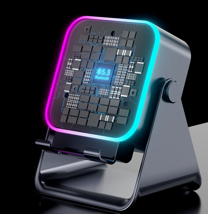 Ferron Induction Speaker — 5-in-1 Wireless Speaker, Phone Stand & RGB Mood Light