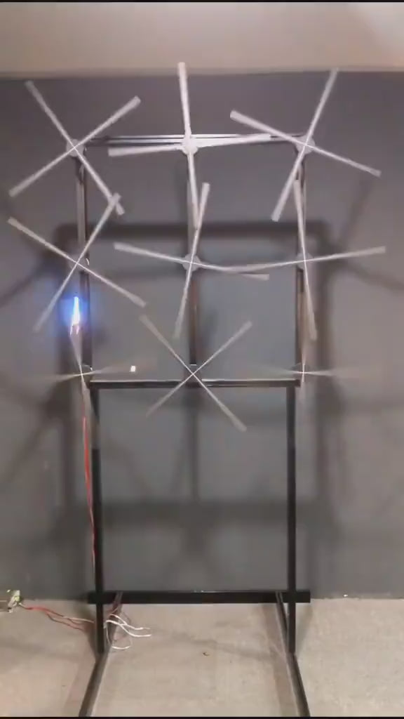 3d holographic fan display